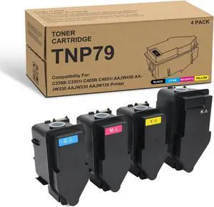 SRITE TNP79 TNP-79 Toner Cartridge TNP79K TNP79Y TNP79M TNP79C, 4-Pack SRITE TNP79 TNP-79 Toner Cartridge TNP79K TNP79Y TNP79M TNP79C, 4-Pack