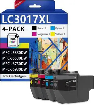 LC3017XL Ink Cartridges High Yield 4-Pack LC3017XL Ink Cartridges High Yield 4-Pack