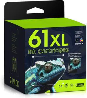 61XL High Yield Ink Cartridge 2-Pack (1Black/1Tri-Color) Compatible for 61Ink 61XL Ink Cartridges Replacement for 5530 3510 4500 4635 2620 4630 5535 2540 4502 3050 1510 4632 4501 2542 Printer 61XL High Yield Ink Cartridge 2-Pack (1Black/1Tri-Color) Compatible for 61Ink 61XL Ink Cartridges Replacement for 5530 3510 4500 4635 2620 4630 5535 2540 4502 3050 1510 4632 4501 2542 Printer