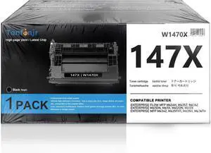 147X High Yield Black Toner Cartridge, Replacement for HP 147X W1470X 147A W1470A, Compatible with LaserJet Enterprise M611dn M611x M612dn M612x, MFP M634h M634z M635h M635z M635fht M636fh M636z 147X High Yield Black Toner Cartridge, Replacement for HP 147X W1470X 147A W1470A, Compatible with LaserJet Enterprise M611dn M611x M612dn M612x, MFP M634h M634z M635h M635z M635fht M636fh M636z