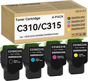 MEZOO C310 C315 Toner Cartridge High Capacity 4-PackBK/C/M/Y MEZOO C310 C315 Toner Cartridge High Capacity 4-PackBK/C/M/Y