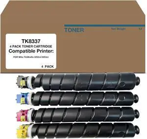 Compatible TK8337 High Yield Toner Cartridge Replacement for Kyocera 1T02RL0US0 1T02RLCUS0 1T02RLBUS0 1T02RLAUS0 use with TASKalfa 3252ci 3253ci CS3252ci CS3253ci Printer (4-Pack, K/C/Y/M) Compatible TK8337 High Yield Toner Cartridge Replacement for Kyocera 1T02RL0US0 1T02RLCUS0 1T02RLBUS0 1T02RLAUS0 use with TASKalfa 3252ci 3253ci CS3252ci CS3253ci Printer (4-Pack, K/C/Y/M)