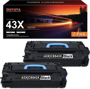 43X C8543X Toner- Compatible 2 Pack 43X High Yield Toner Cartridge Replacement for HP 43X Laser 9000 9040 9050 Series Printer 43X C8543X Toner- Compatible 2 Pack 43X High Yield Toner Cartridge Replacement for HP 43X Laser 9000 9040 9050 Series Printer
