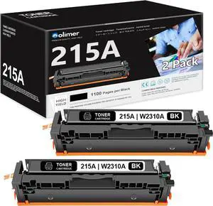 MOLIMER 215A Black Toner Cartridges 2 Pack Replacement for HP 215A W2310A Toner for Color Pro MFP M155a M155nw M182n M182nw M183fw Printer MOLIMER 215A Black Toner Cartridges 2 Pack Replacement for HP 215A W2310A Toner for Color Pro MFP M155a M155nw M182n M182nw M183fw Printer
