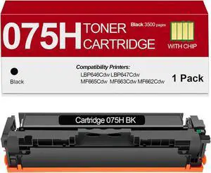 075 Black High Capacity Toner Cartridge 1-Pack 075 Black High Capacity Toner Cartridge 1-Pack