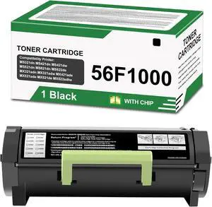 56F1000 Black Toner Cartridge (6000 Pages) Compatible for 56F1000 Black Toner Cartridge (6000 Pages) Compatible for