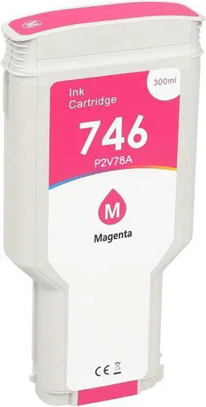 746 Magenta Ink Cartridge 300ml with New Chip Replacement for 746 Magenta Ink Cartridge 300ml with New Chip Replacement for