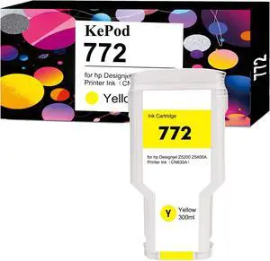 772 Ink Cartridge Yellow 300ML for 772 772Y Replacement for Designjet Z5200 Z5400A Printer InkCN630A 772 Ink Cartridge Yellow 300ML for 772 772Y Replacement for Designjet Z5200 Z5400A Printer InkCN630A