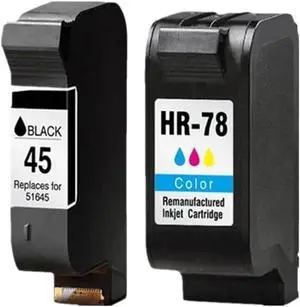 Compatible Ink Cartridges .Compatible with HP 45 78 Deskjet 1220c 3820 3822 6122 6127 930c 932c 940c 950c Printers for HP45 for HP78(1BK 1COLOR) Compatible Ink Cartridges .Compatible with HP 45 78 Deskjet 1220c 3820 3822 6122 6127 930c 932c 940c 950c Printers for HP45 for HP78(1BK 1COLOR)