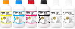 6X 250ML White Premium UV DTF Ink,Refill Ink for EP-Printheads 6X 250ML White Premium UV DTF Ink,Refill Ink for EP-Printheads