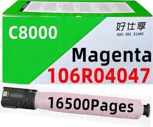 C8000 High Yield Magenta Toner Cartridge 106R04046 106R04047 106R04048 106R04049 Compatible with Xerox Versalink C8000 C8000DT C8000DTM Color Printer (Magenta Toner-16500Pages) C8000 High Yield Magenta Toner Cartridge 106R04046 106R04047 106R04048 106R04049 Compatible with Xerox Versalink C8000 C8000DT C8000DTM Color Printer (Magenta Toner-16500Pages)