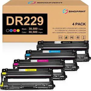 DR229 Drum Replacement for Brother DR229CL Drum Unit (NOT TONER) for HL-L3220CDW MFC-L3720CDW MFC-L3780CDW HL-L3280CDW HL-L3300CDW HL-L3295CDW MFC-L8395CDW L8245CDW L3765CDW Printer(4 Packs) DR229 Drum Replacement for Brother DR229CL Drum Unit (NOT TONER) for HL-L3220CDW MFC-L3720CDW MFC-L3780CDW HL-L3280CDW HL-L3300CDW HL-L3295CDW MFC-L8395CDW L8245CDW L3765CDW Printer(4 Packs)