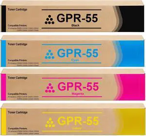 GPR-55 GPR55 GPR 55 Toner Cartridge Use for ImageRUNNER Advance C5535 C5535i C5540 C5540i C5550 C5550i C5560 C5560i DX C5735 C5735i C5740 C5740i C5750 C5750i C5760 C5760i Printers (4 Pack) GPR-55 GPR55 GPR 55 Toner Cartridge Use for ImageRUNNER Advance C5535 C5535i C5540 C5540i C5550 C5550i C5560 C5560i DX C5735 C5735i C5740 C5740i C5750 C5750i C5760 C5760i Printers (4 Pack)