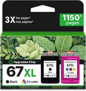 Relcolor 67XL Ink Cartridge Replacement for HP 67 XL Black Color Combo for HP67 HP67XL 2852e 2855e 4200 2827e 2734e 2700 4100 4155e 4255e 2755e 4227e 2700e 2752e 6400 4100e 6458 6455e 6458e 6065e 6000 Relcolor 67XL Ink Cartridge Replacement for HP 67 XL Black Color Combo for HP67 HP67XL 2852e 2855e 4200 2827e 2734e 2700 4100 4155e 4255e 2755e 4227e 2700e 2752e 6400 4100e 6458 6455e 6458e 6065e 6000