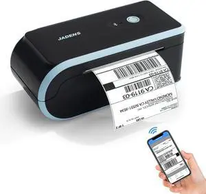 JADENS Bluetooth Thermal Label Printer, Wireless with Built-in Paper Bin JADENS Bluetooth Thermal Label Printer, Wireless with Built-in Paper Bin