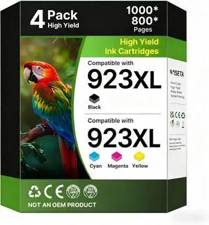 923 Ink Cartridges Combo Pack: Replacement for HP 923 Ink Cartridges 923 Ink Cartridges Combo Pack: Replacement for HP 923 Ink Cartridges