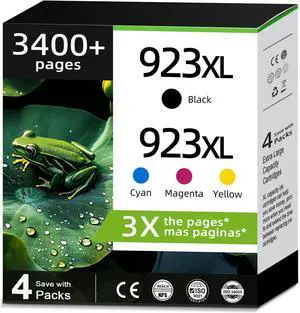 923XL Ink Cartridge for HP Printer 923e 923 XL Black Color Combo Pack Compatible for HP923XL HP923e OfficeJet Pro 8125e 8130e 8139e 8135e 8130 8122e 8138e 8138 8120 8125 8139 8134e Cyan Magenta Yellow 923XL Ink Cartridge for HP Printer 923e 923 XL Black Color Combo Pack Compatible for HP923XL HP923e OfficeJet Pro 8125e 8130e 8139e 8135e 8130 8122e 8138e 8138 8120 8125 8139 8134e Cyan Magenta Yellow