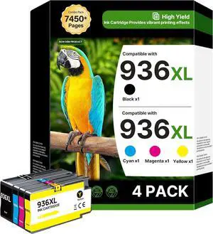 936XL Ink Cartridge Combo Pack Compatible with HP 936XL High Yield 4 Pack 936XL Ink Cartridge Combo Pack Compatible with HP 936XL High Yield 4 Pack