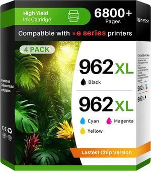 962XL Ink Cartridges Combo Pack Replacement for HP 962 XL 962 Ink,4 Pack 962XL Ink Cartridges Combo Pack Replacement for HP 962 XL 962 Ink,4 Pack