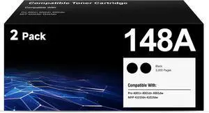 148A Toner Cartridges Black (2-Pack) 148A 148X W1480A W1480X 148A Toner Cartridges Black (2-Pack) 148A 148X W1480A W1480X