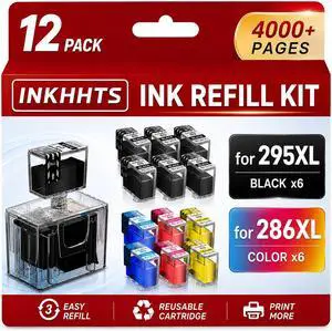 PG-295XL CL-286XL Ink Refill Kit Compatible for Canon PG-295 CL-286 PG-295XL CL-286XL Ink Refill Kit Compatible for Canon PG-295 CL-286
