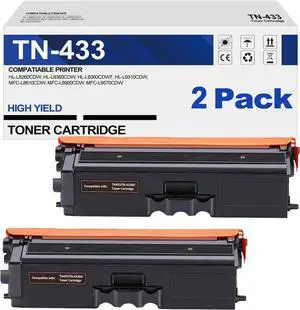 Compatible Toner Cartridge Replacement for Brother TN433BK TN433 TN431BK TN-433 TN436BK for HL-L8260CDW HL-L8360CDW MFC-L8900CDW MFC-L8610CDW MFC-L8690CDW Printer (Black, 2Pack) Compatible Toner Cartridge Replacement for Brother TN433BK TN433 TN431BK TN-433 TN436BK for HL-L8260CDW HL-L8360CDW MFC-L8900CDW MFC-L8610CDW MFC-L8690CDW Printer (Black, 2Pack)