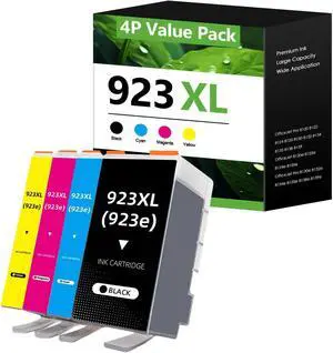 923XL 923 923e Ink Cartridges Replacement for HP 923XL Ink Cartridges for OfficeJet Pro 8130e 8132e 8135e 8138e 8139e 8125 8130 8135 8120 8120e Printer (BK C M Y 4-Pack) 923XL 923 923e Ink Cartridges Replacement for HP 923XL Ink Cartridges for OfficeJet Pro 8130e 8132e 8135e 8138e 8139e 8125 8130 8135 8120 8120e Printer (BK C M Y 4-Pack)