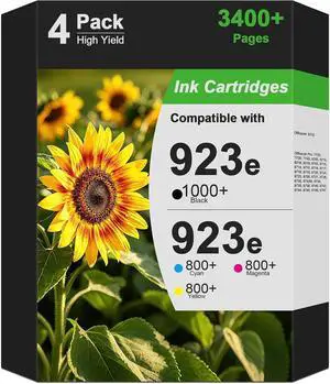 923 Ink Cartridge Compatible for Office Jet Pro 8125e 8120e 8135e for 923xl 923 Ink Cartridge Compatible for Office Jet Pro 8125e 8120e 8135e for 923xl