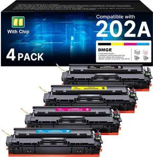 202A Toner Cartridges 4 Pack Replacement for HP 202A 202X MFP M281cdw Toner 202A Toner Cartridges 4 Pack Replacement for HP 202A 202X MFP M281cdw Toner