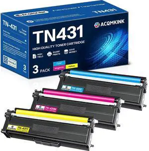 TN-431 TN431 Cyan Magenta Yellow Toner Cartridge Replacement for Brother TN431 TN-431 HL-L8260CDW MFC-L8900CDW HL-L8360CDW MFC-L8610CDW Printer, TN4313PK TN-431 TN431 Cyan Magenta Yellow Toner Cartridge Replacement for Brother TN431 TN-431 HL-L8260CDW MFC-L8900CDW HL-L8360CDW MFC-L8610CDW Printer, TN4313PK