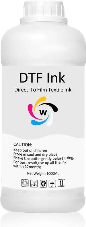 White DTF Ink 1000ML for DTF Printer Printhead L1800 ET-8550 P800 R1390 XP15000 XP600 DX5 i3200, High Fluidity Low Sediment Premium DTF Transfer Ink for Heat Transfer Film T-Shirt Printing White DTF Ink 1000ML for DTF Printer Printhead L1800 ET-8550 P800 R1390 XP15000 XP600 DX5 i3200, High Fluidity Low Sediment Premium DTF Transfer Ink for Heat Transfer Film T-Shirt Printing