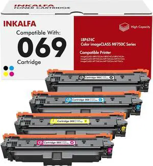 inkalfa 069 069H Toner Cartridge Set MF753Cdw MF751Cdw MF750C Series inkalfa 069 069H Toner Cartridge Set MF753Cdw MF751Cdw MF750C Series