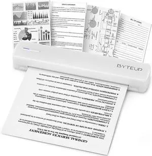 Wireless Thermal Printer, A4 Bluetooth for Letter Legal Paper, 203 DPI Wireless Thermal Printer, A4 Bluetooth for Letter Legal Paper, 203 DPI