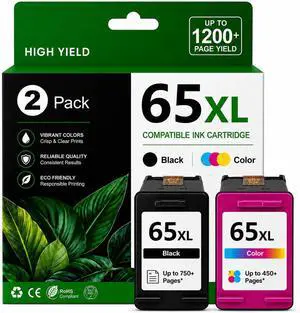 65XL Black and Color Ink Cartridges Combo Pack, 2 Pack 65XL Black and Color Ink Cartridges Combo Pack, 2 Pack