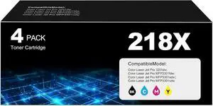 218X Toner Cartridges Replacement 3301sdw 3301fdw 3201dw Compatible for HP 218X 218A Toner (with Chip) W2180X W2180A Works for Pro 3201dw Pro MFP 3301fdw 3201dw 3301sdw Printer 4Pack(1BK+1C+1M+1Y) 218X Toner Cartridges Replacement 3301sdw 3301fdw 3201dw Compatible for HP 218X 218A Toner (with Chip) W2180X W2180A Works for Pro 3201dw Pro MFP 3301fdw 3201dw 3301sdw Printer 4Pack(1BK+1C+1M+1Y)