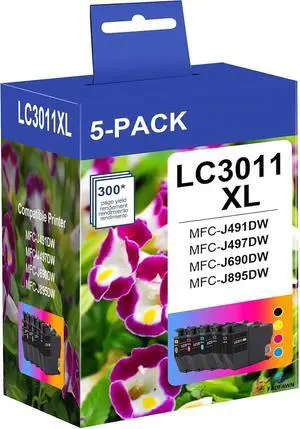 LC3011 Ink Cartridges BK/C/M/Y Replacement for Brother LC3011 Ink Cartridge LC3011 Ink Cartridges BK/C/M/Y Replacement for Brother LC3011 Ink Cartridge