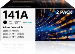 141A Toner Cartridges Black 141A 2 Pack W1410A Replacement for HP141A 141A W1410A 141X W1410X Black Toner Compatible with HP Laser Jet M110w MFP M139w MFP M140w Printer Ink 141A( 2 Black,High Yield ) 141A Toner Cartridges Black 141A 2 Pack W1410A Replacement for HP141A 141A W1410A 141X W1410X Black Toner Compatible with HP Laser Jet M110w MFP M139w MFP M140w Printer Ink 141A( 2 Black,High Yield )