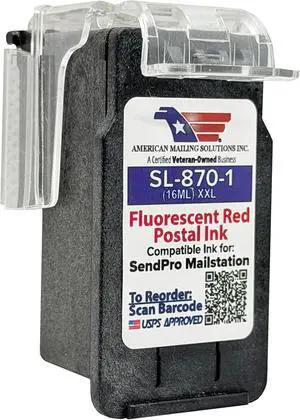 PB SL-870-1 Fluorescent Red Ink Cartridge, XXL (16ML) PB SL-870-1 Fluorescent Red Ink Cartridge, XXL (16ML)