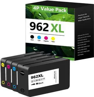 962XL Ink Cartridges Replacement for HP 962XL Ink Cartridges Combo Pack 962 XL Work for Officejet Pro 9015e 9010 9025e 9015 9025 9018e 9025e 9020 Printer 4-Pack (BK Y M C) 962XL Ink Cartridges Replacement for HP 962XL Ink Cartridges Combo Pack 962 XL Work for Officejet Pro 9015e 9010 9025e 9015 9025 9018e 9025e 9020 Printer 4-Pack (BK Y M C)