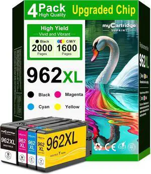 962XL Ink Cartridges Combo Pack Replacement for HP 962 Ink Cartridges HP962XL HP962 High-Yield 962XL Ink Cartridges Combo Pack Replacement for HP 962 Ink Cartridges HP962XL HP962 High-Yield