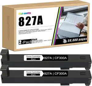 2 Pack 827A Black Toner Cartridges Set with Chip Replacement for HP 827A 2 Pack 827A Black Toner Cartridges Set with Chip Replacement for HP 827A