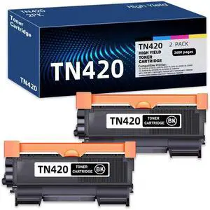 TN420 Compatible TN-420 Black Toner Cartridge Replacement for Brother TN-420 DCP-7060D DCP-7065DN Intellifax 2840 MFC-7240 HL-2130 HL-2132 Toner.(2 Pack) TN420 Compatible TN-420 Black Toner Cartridge Replacement for Brother TN-420 DCP-7060D DCP-7065DN Intellifax 2840 MFC-7240 HL-2130 HL-2132 Toner.(2 Pack)