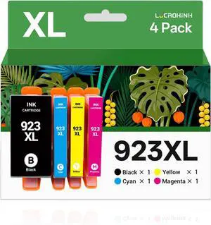 923XL Ink Cartridges Combo Pack Replacement for HP 923 923e 923XL Ink Cartridges for HP officeJet Pro 8120 8123 8130 8133 Printer (4 Pack) 923XL Ink Cartridges Combo Pack Replacement for HP 923 923e 923XL Ink Cartridges for HP officeJet Pro 8120 8123 8130 8133 Printer (4 Pack)