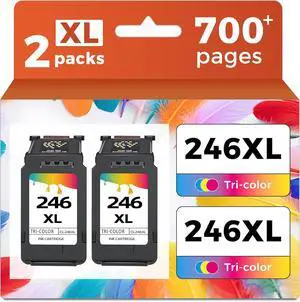 Ubinki 246XL Color Ink Cartridge(2 Pack) Compatible for Canon 245 245XL Color 246 CL246 XL 244 244XL to MX490 MG2522 MX492 TR4520 TR4500 MG2520 TS3300 TS3322 MG2525 TR4522 TS3100 TS3122 TS3320 Printer Ubinki 246XL Color Ink Cartridge(2 Pack) Compatible for Canon 245 245XL Color 246 CL246 XL 244 244XL to MX490 MG2522 MX492 TR4520 TR4500 MG2520 TS3300 TS3322 MG2525 TR4522 TS3100 TS3122 TS3320 Printer