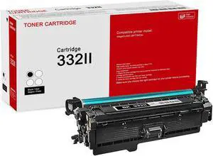 1 Pack 332II 6264B012 Black Toner Cartridge: Compatible CRG 332II 6264B012 Replacement for Canon Color imageCLASS LBP7780Cdn Printer 1 Pack 332II 6264B012 Black Toner Cartridge: Compatible CRG 332II 6264B012 Replacement for Canon Color imageCLASS LBP7780Cdn Printer