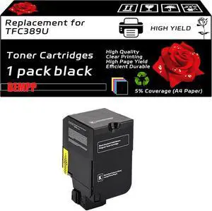 TFC389U Toner Cartridges Compatible for Toshiba E Studio 389CS 479CS Printers, with Chip, High Yield 30000 Pages, Clear Printing (1 Pack Black) TFC389U Toner Cartridges Compatible for Toshiba E Studio 389CS 479CS Printers, with Chip, High Yield 30000 Pages, Clear Printing (1 Pack Black)
