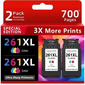 Ankink Compatible Ink Cartridges Replacement for Canon 261XL CL 261 CL261 XL Fit for Cannon TR7020 TR7020a TR7022 TS6420 TS6400 TS5300 TS5320 TS6420a Printers (Color 2-Pack) Ankink Compatible Ink Cartridges Replacement for Canon 261XL CL 261 CL261 XL Fit for Cannon TR7020 TR7020a TR7022 TS6420 TS6400 TS5300 TS5320 TS6420a Printers (Color 2-Pack)