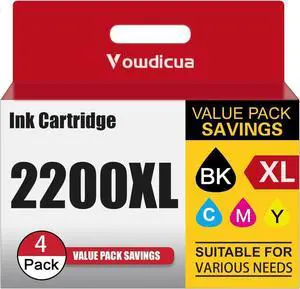 PGI-2200XL Ink Cartridges 4-Pack Replacement for Maxify 2200 2200XL Ink PGI-2200XL Ink Cartridges 4-Pack Replacement for Maxify 2200 2200XL Ink