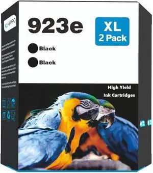923XL 923e Black Replacement for HP 923 Black Ink Cartridgs for HP Printers OfficeJet Pro 8130e 8135e 8138e 8139e for Office Jet Pro 8125e 8128e 8120 Series Printer Ink Cartridges (2 Pack) 923XL 923e Black Replacement for HP 923 Black Ink Cartridgs for HP Printers OfficeJet Pro 8130e 8135e 8138e 8139e for Office Jet Pro 8125e 8128e 8120 Series Printer Ink Cartridges (2 Pack)
