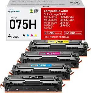 075H High Yield Toner Cartridge Set with chip,4 Pack 075H High Yield Toner Cartridge Set with chip,4 Pack